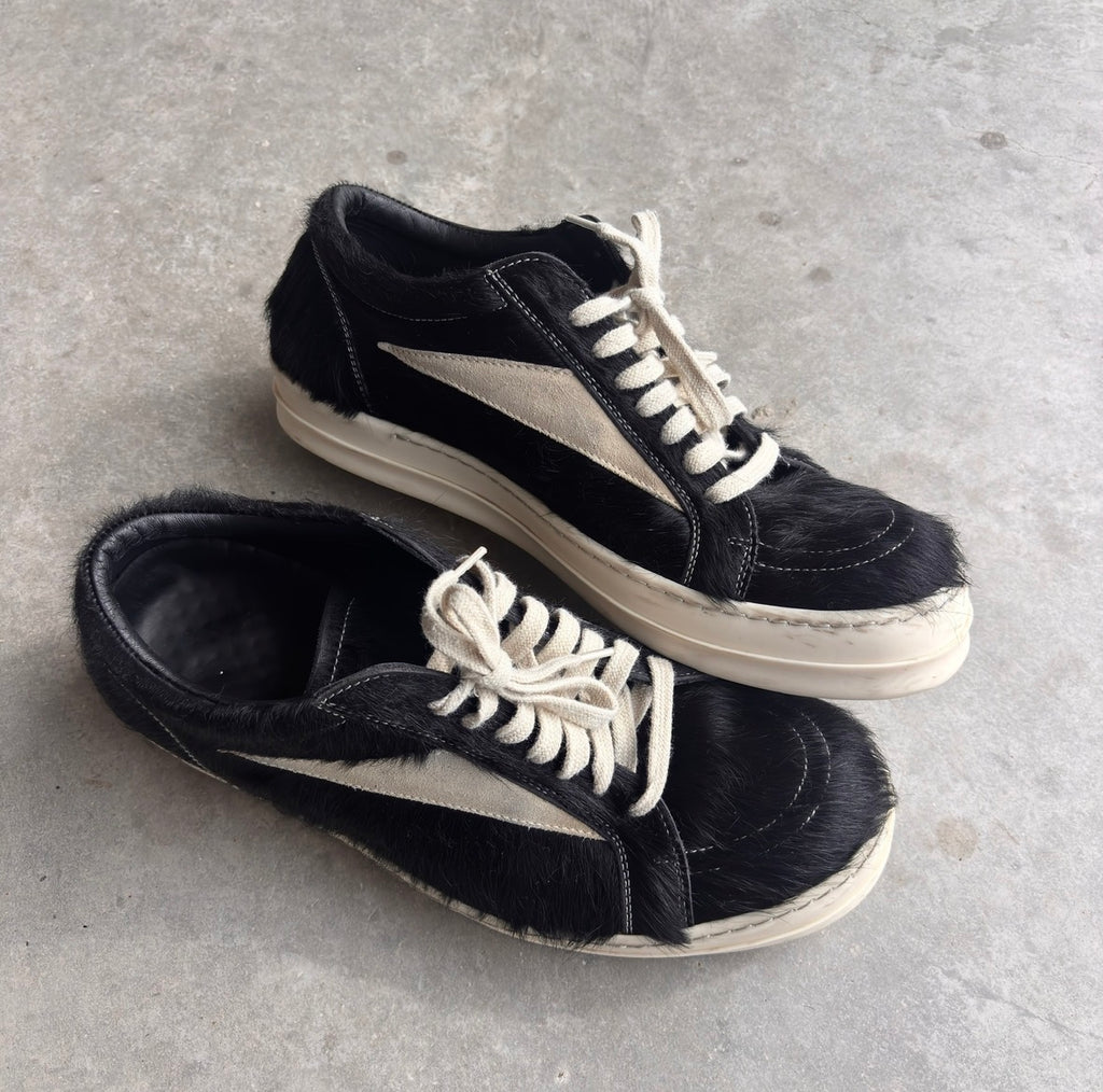 Rick Owens Pony Hair “Vans” Sneakers