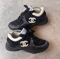 Chanel Black CC Trainers 43