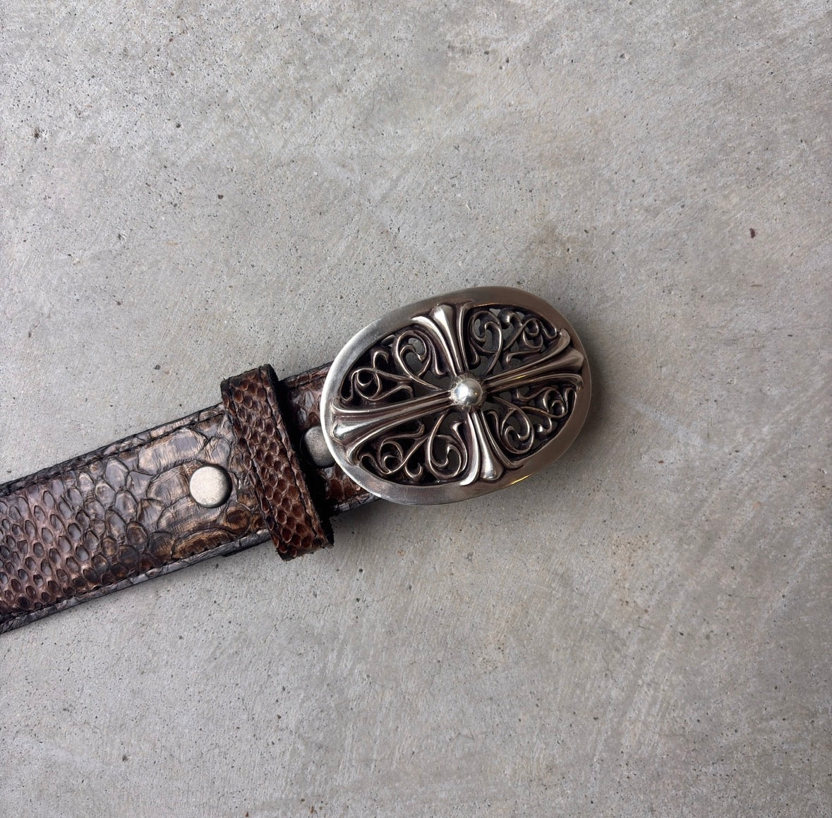 Chrome Hearts 1.5’ .925 Silver Oval Buckle