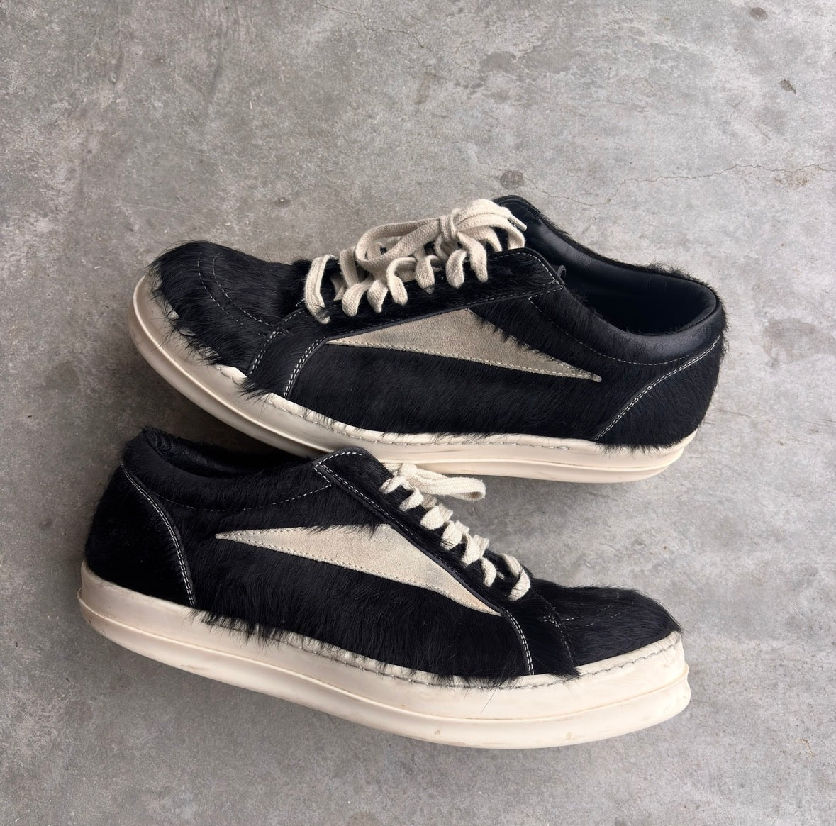 Rick Owens Pony Hair “Vans” Sneakers
