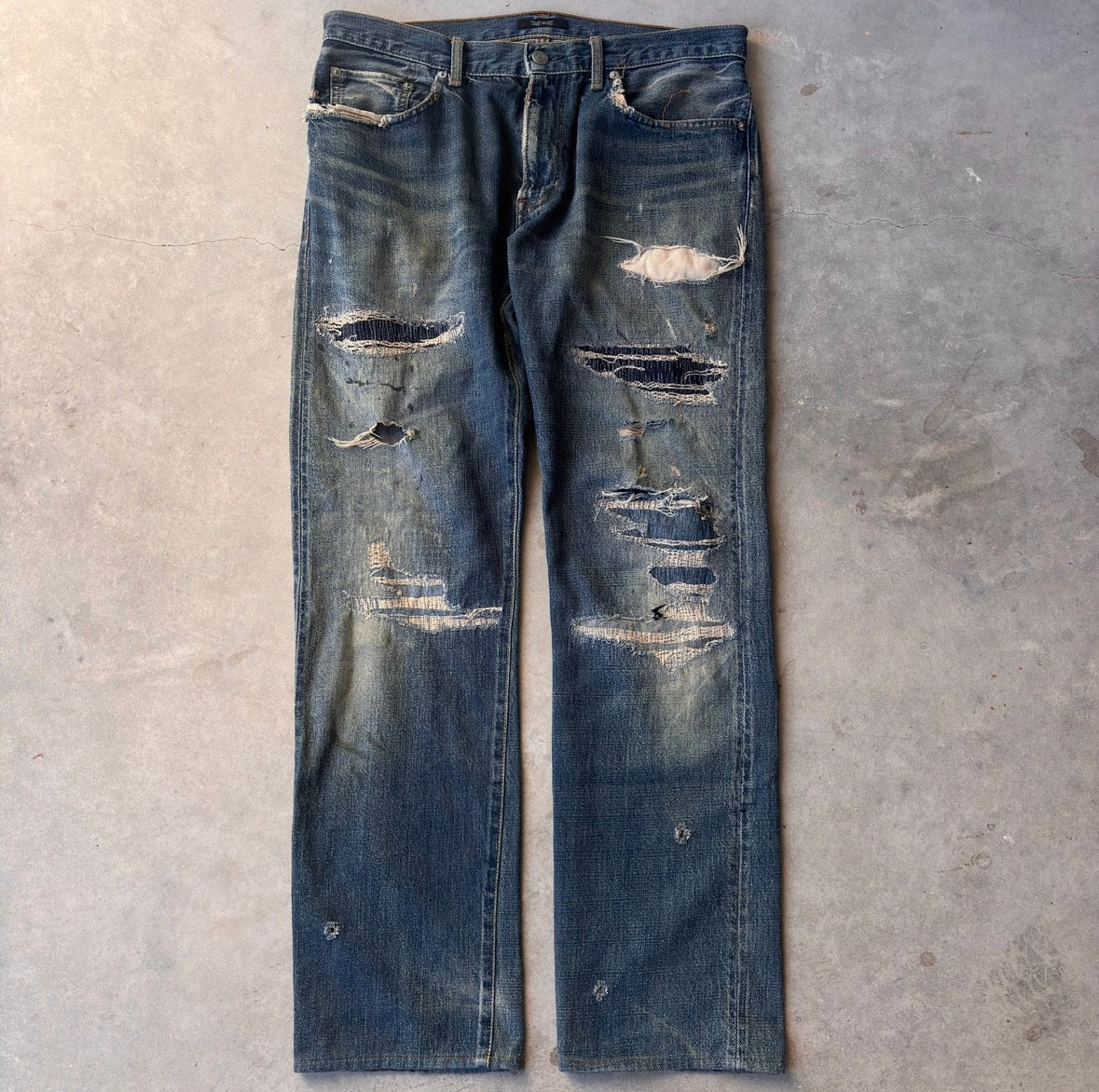 Undercover AW12 “Psychocolor” Crash Denim
