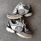 Chanel 2015 Silver/Metallic CC Sneakers
