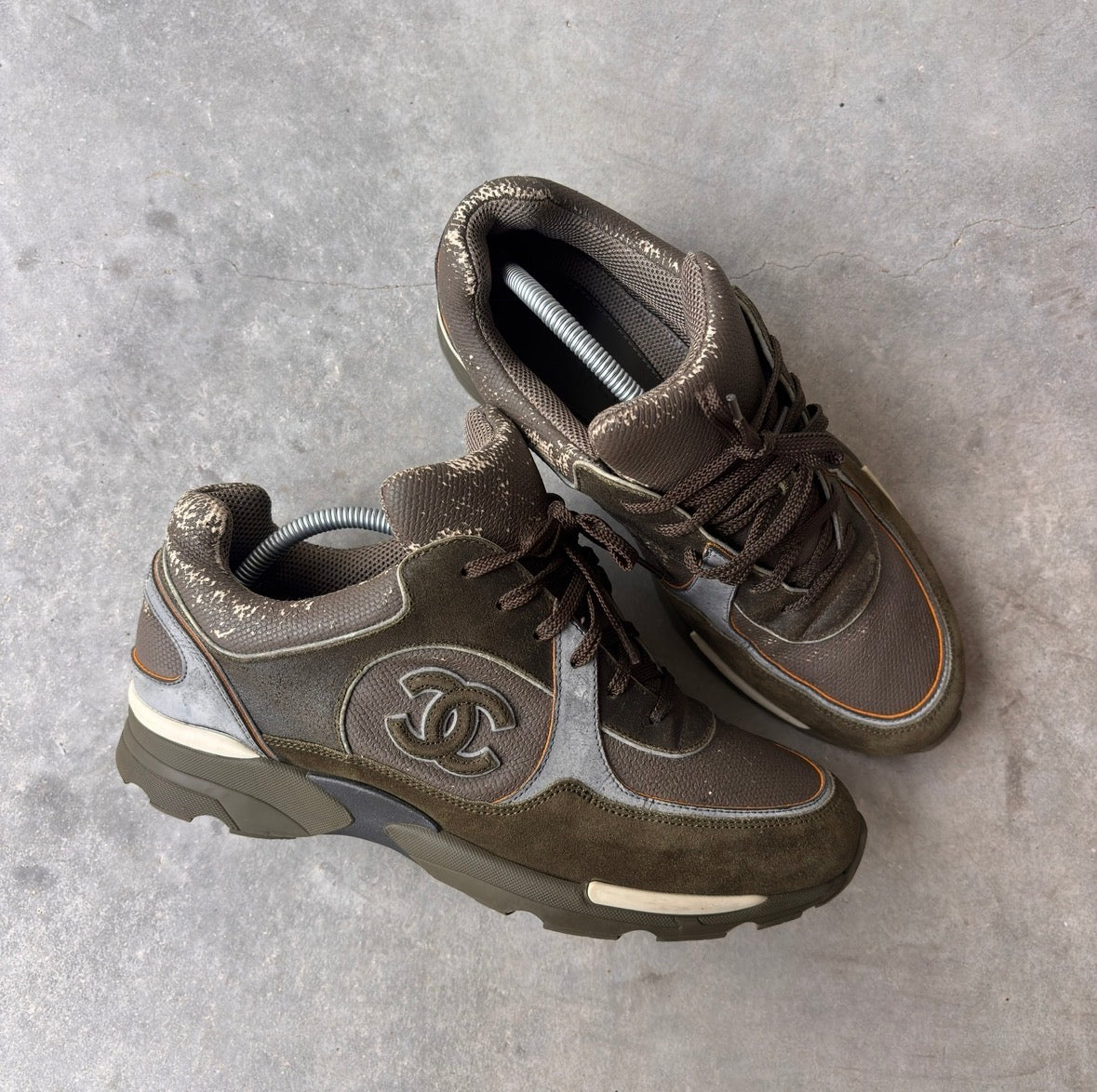 Chanel FW15 “Khaki” CC Trainers