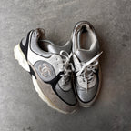 Chanel 2015 Silver/Metallic CC Sneakers