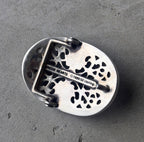 Chrome Hearts 1.5’ .925 Silver Oval Buckle