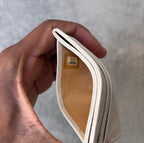 Chanel White Quilted CC Cardholder