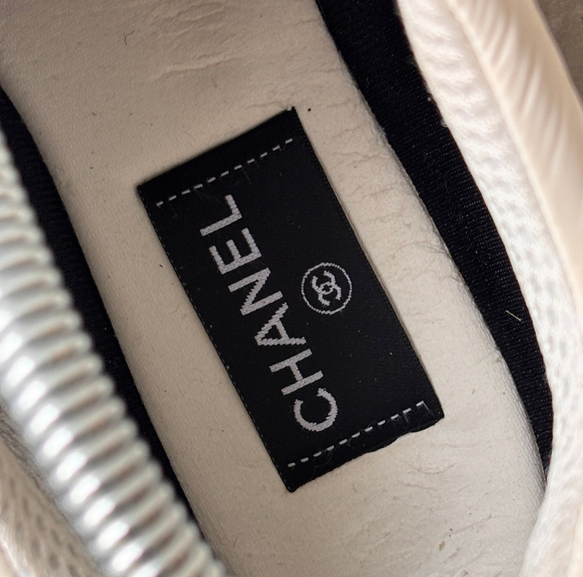 Chanel Black CC Trainers 43
