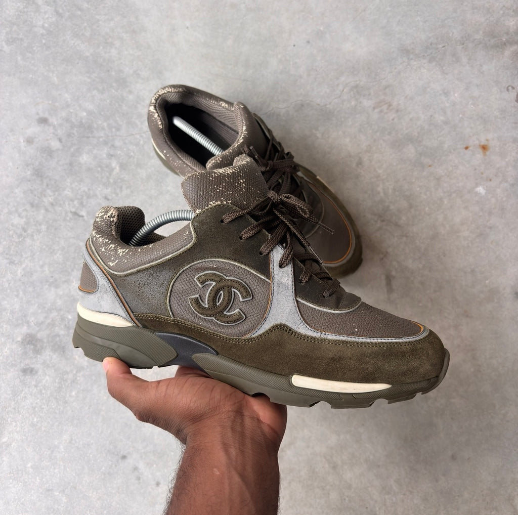 Chanel FW15 “Khaki” CC Trainers