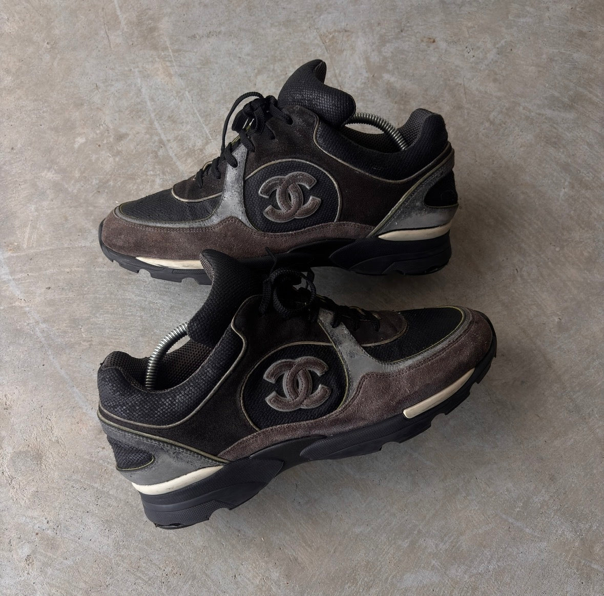 Chanel FW15 3M Black/Grey Sneakers