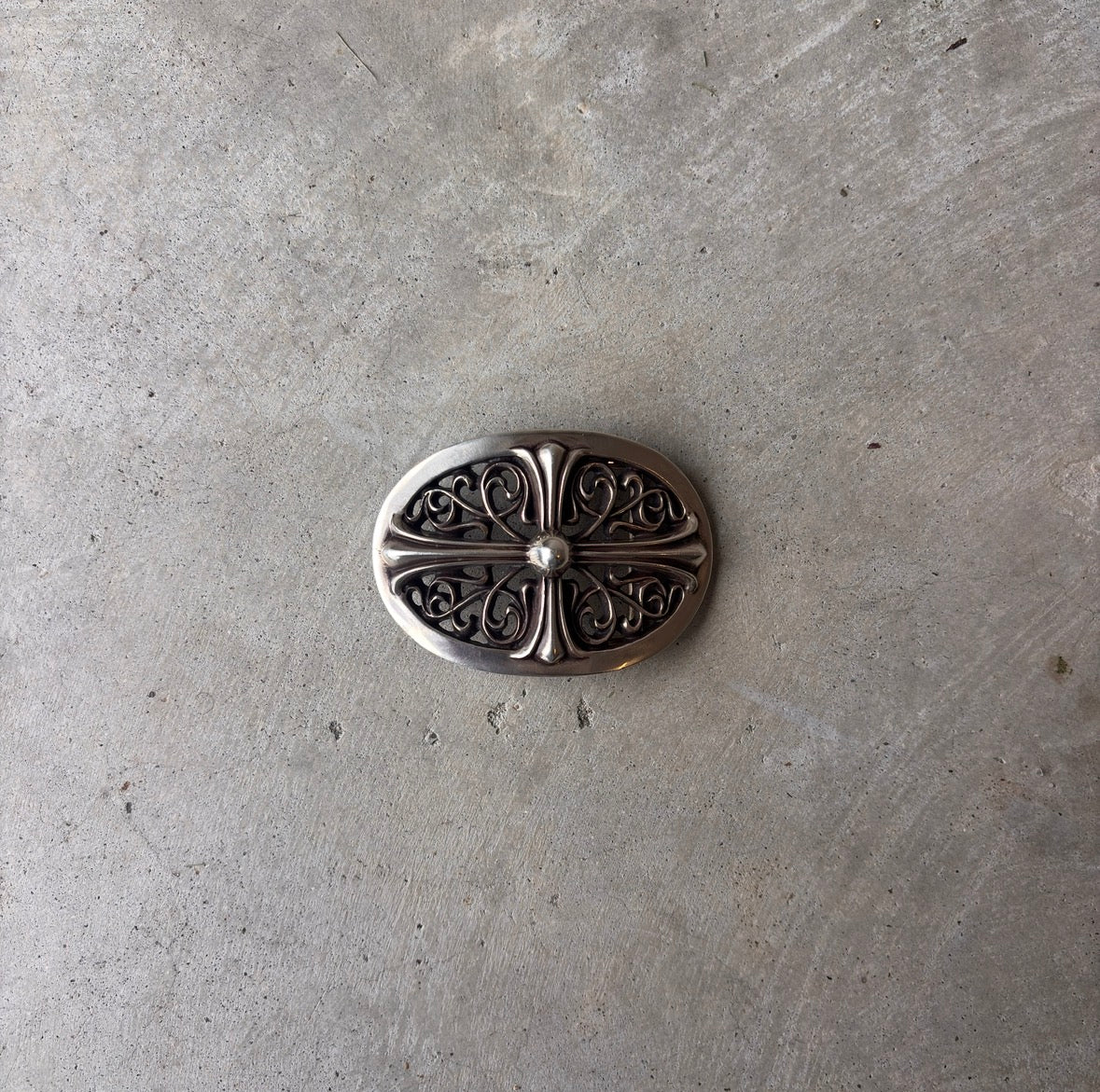 Chrome Hearts 1.5’ .925 Silver Oval Buckle