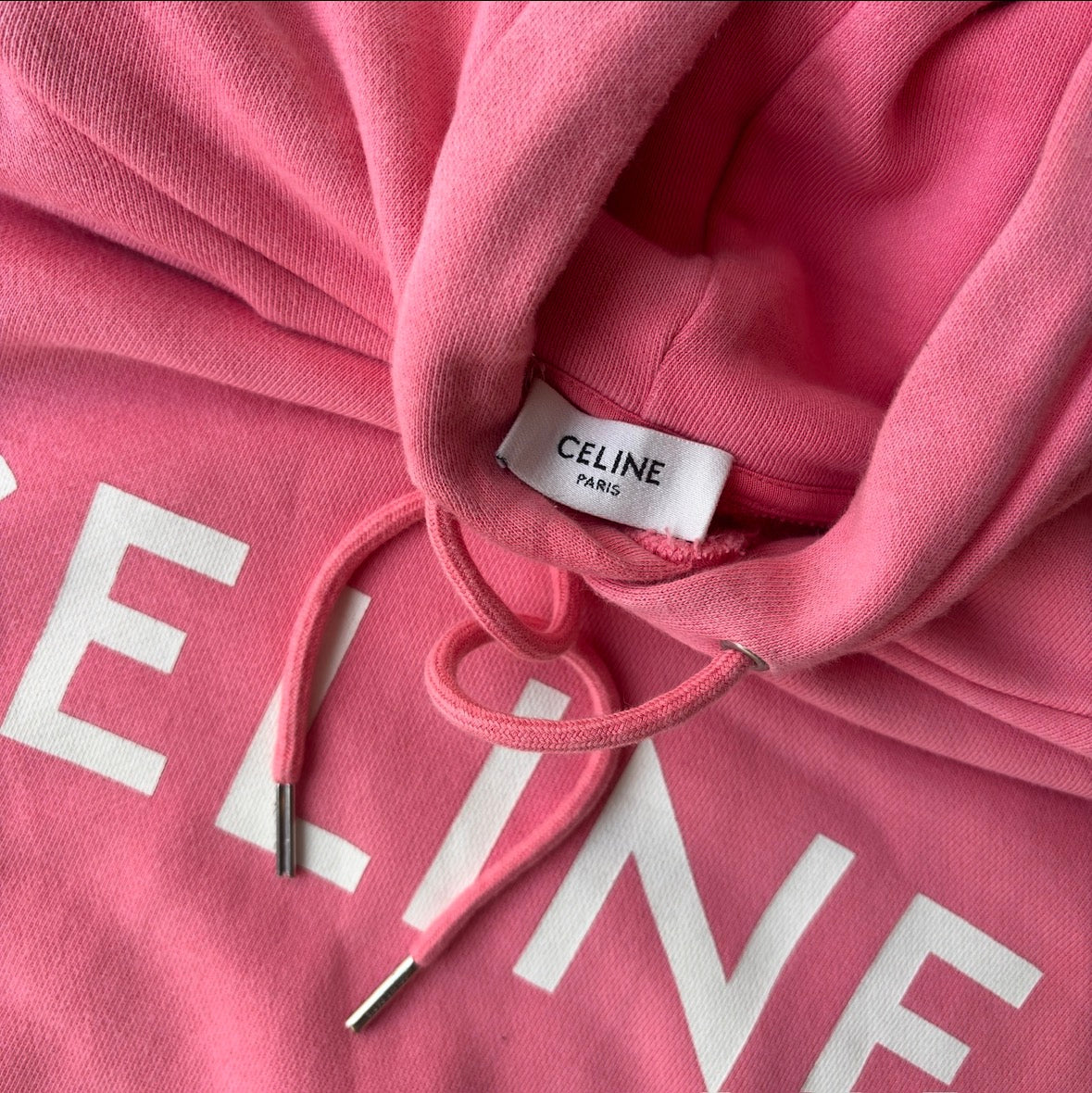 Celine 2022 Spellout Logo Hoodie