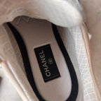 Chanel Grey Quilted CC Trainers