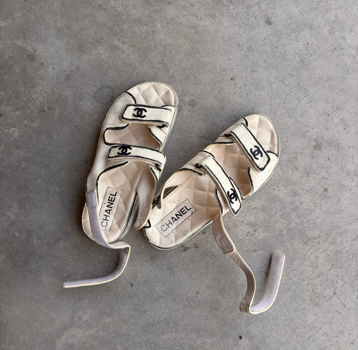 Chanel SS22 CC Dad Sandals