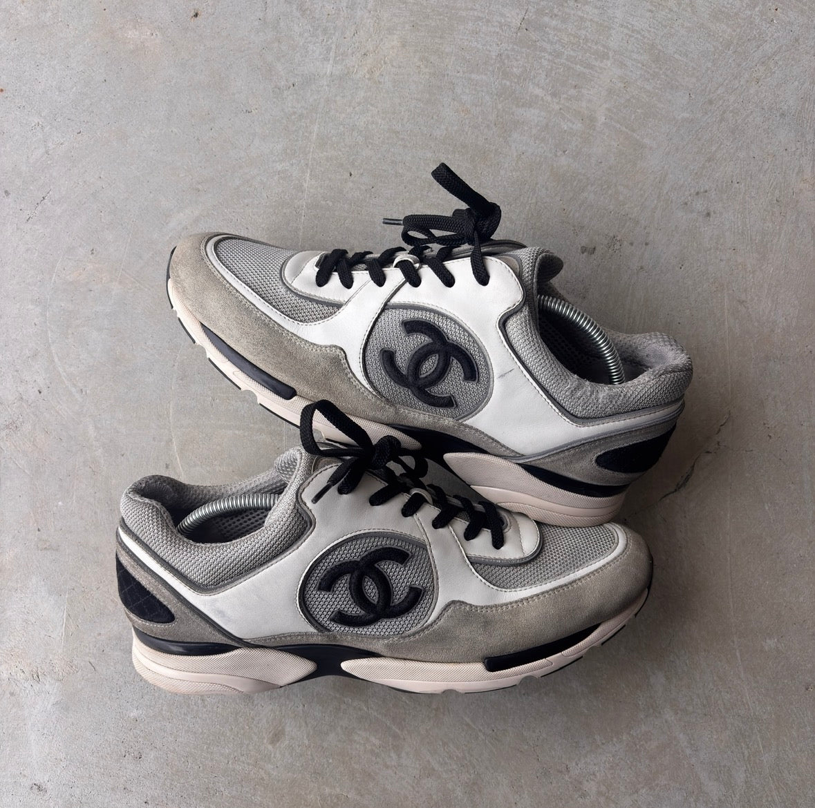 Chanel FW22 Grey CC Trainers