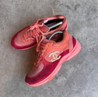 Chanel Pink/Red CC Sneakers