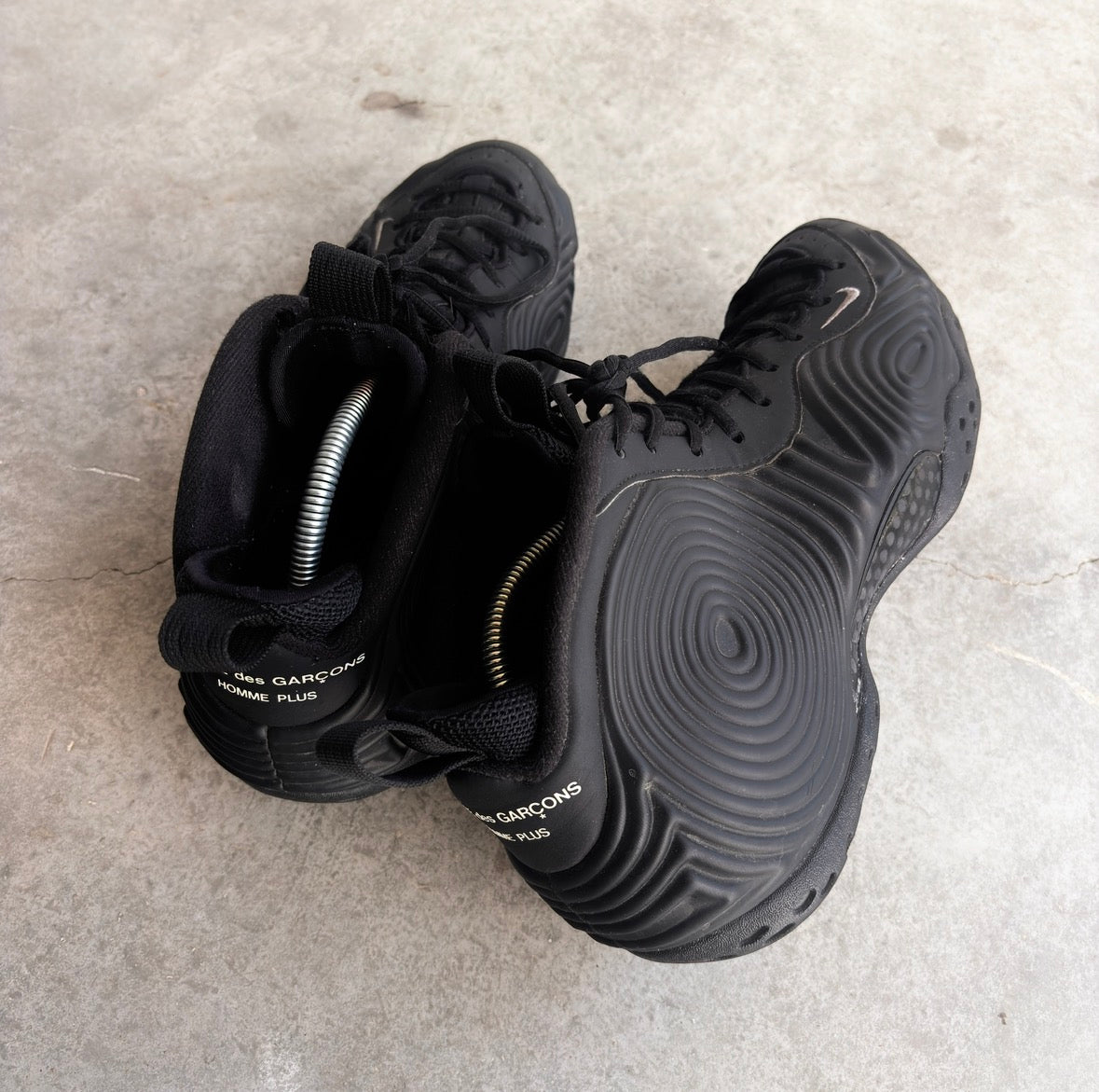 Comme Des Garçons X Nike Air Foamposite Black
