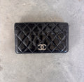 Chanel Quilted Patent Leather CC Wallet