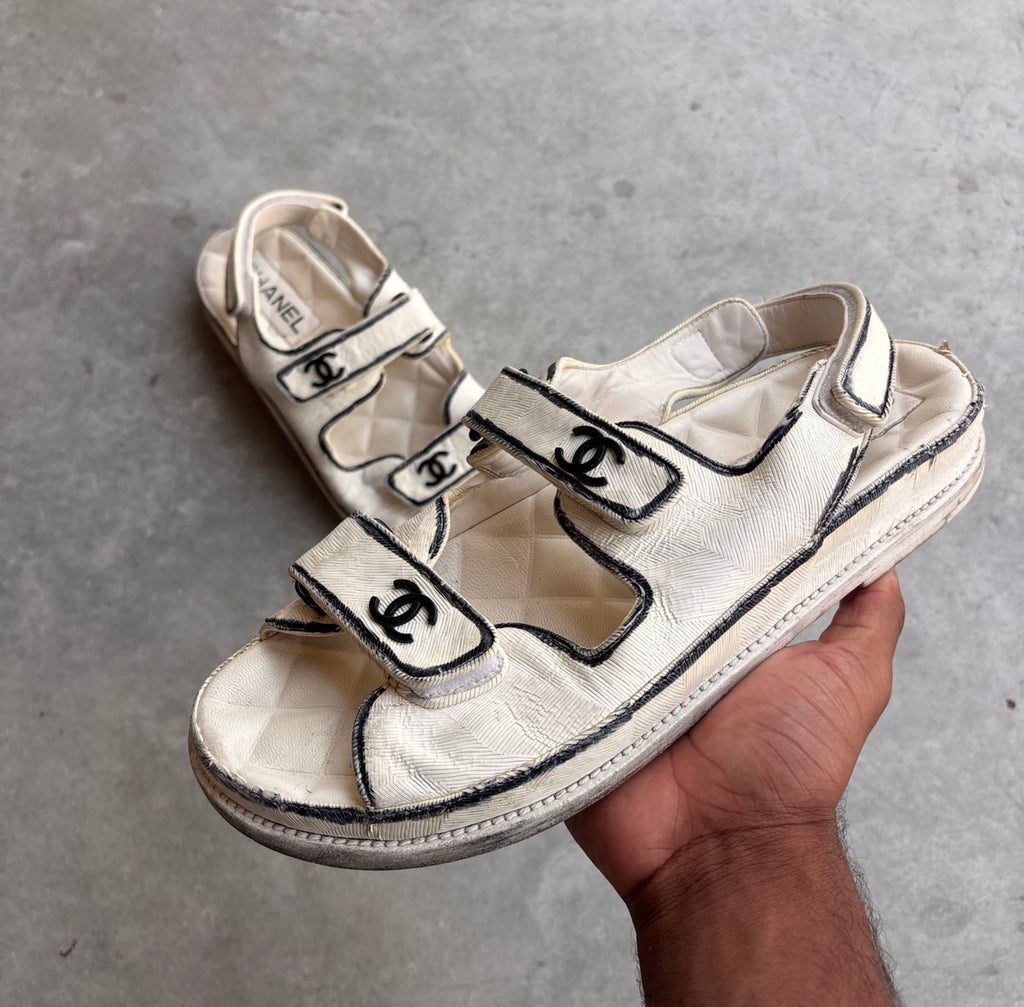 Chanel SS22 CC Dad Sandals
