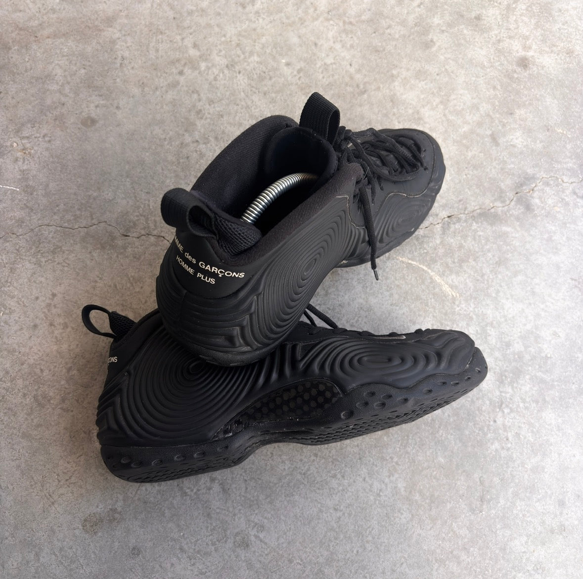 Comme Des Garçons X Nike Air Foamposite Black