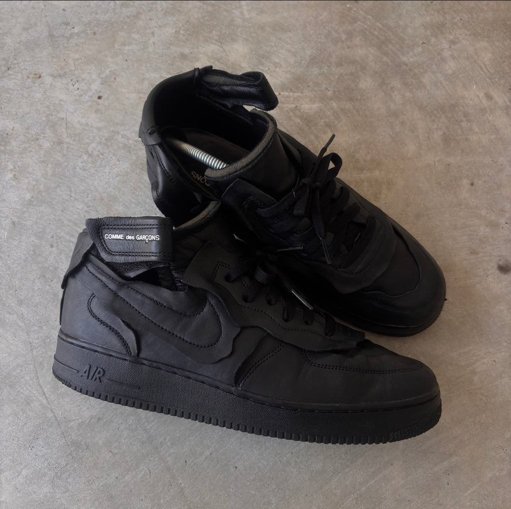 Comme Des Garçons x Nike AF1 Mid Black