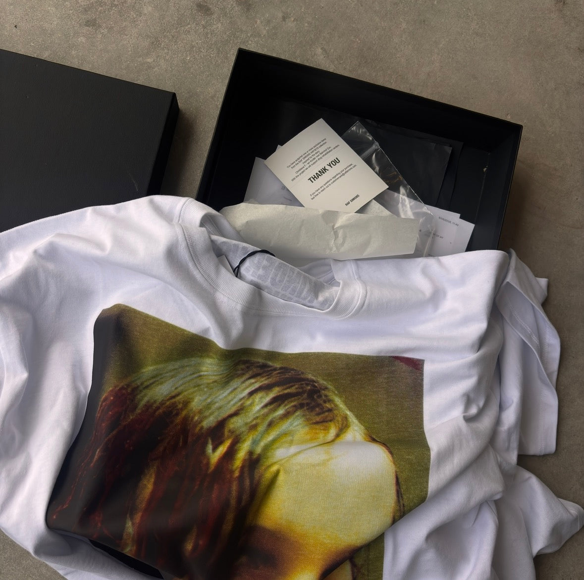 Raf Simons FW18 Christaine F. “Wet Hair” Tee