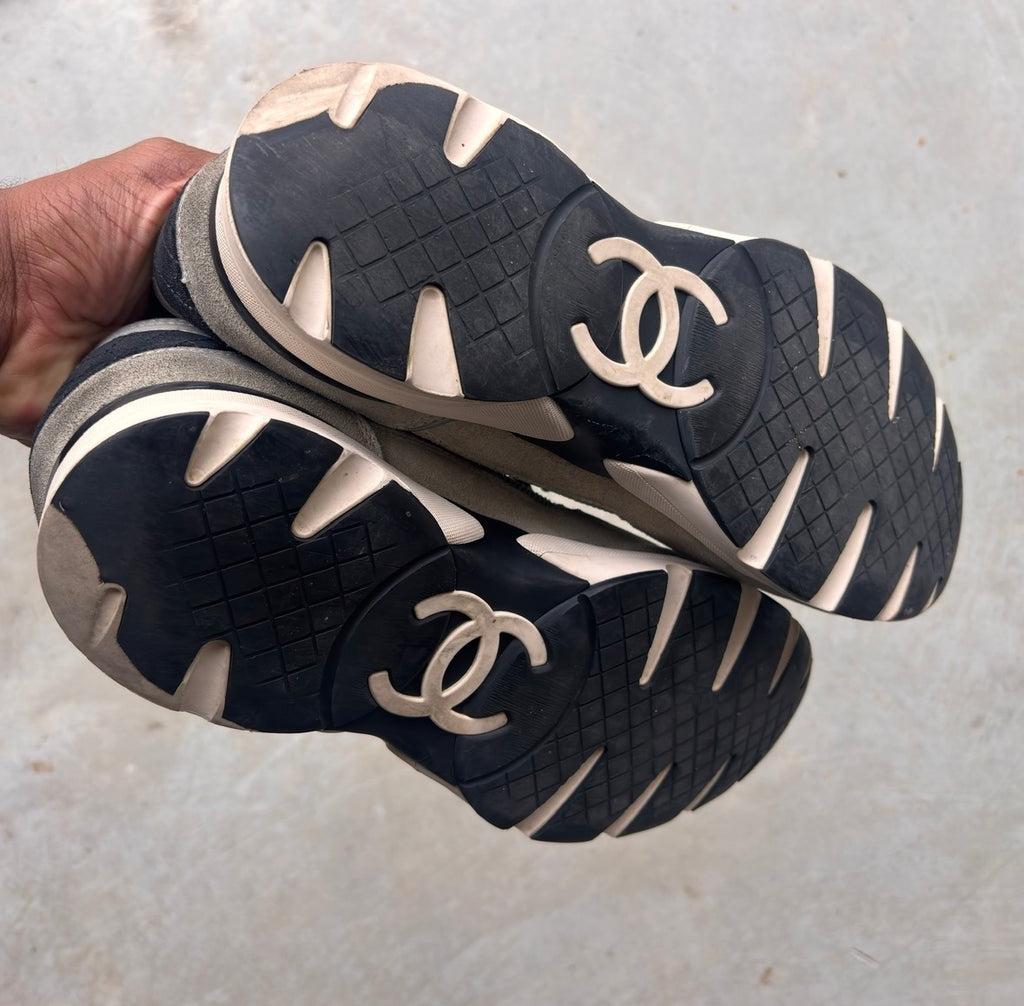 Chanel FW22 Grey CC Trainers