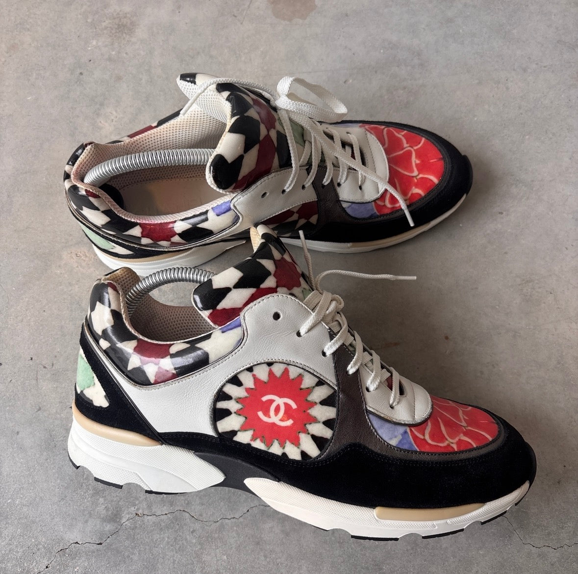 Chanel FW15 Floral CC Trainers