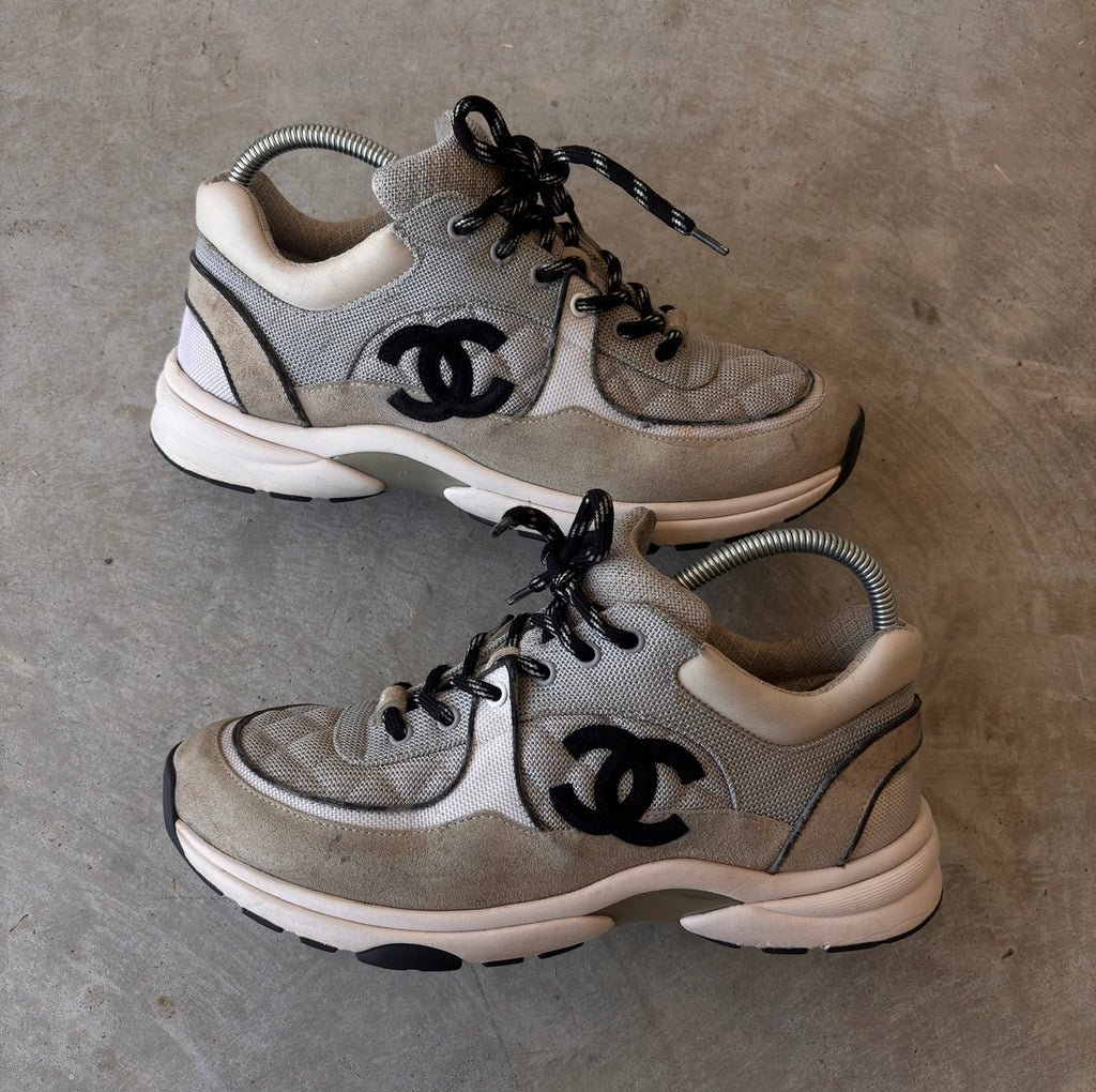 Chanel Quilted Double CC Sneakers
