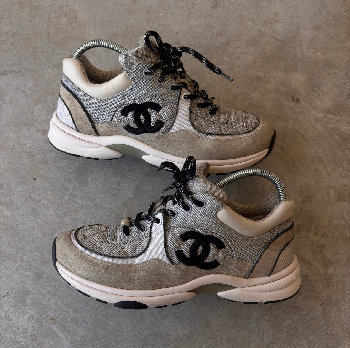 Chanel Quilted Double CC Sneakers