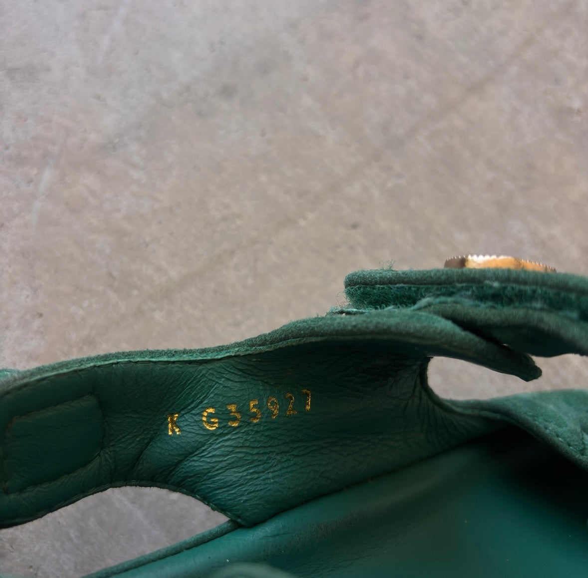 Chanel Green CC Quilted Dad Sandals
