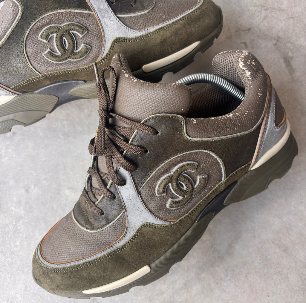 Chanel FW15 “Khaki” CC Trainers