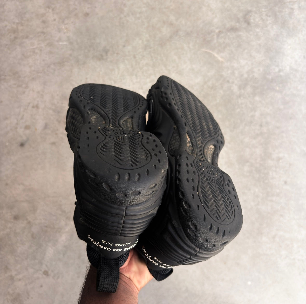 Comme Des Garçons X Nike Air Foamposite Black