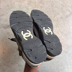 Chanel FW15 Grey/Black CC Sneakers