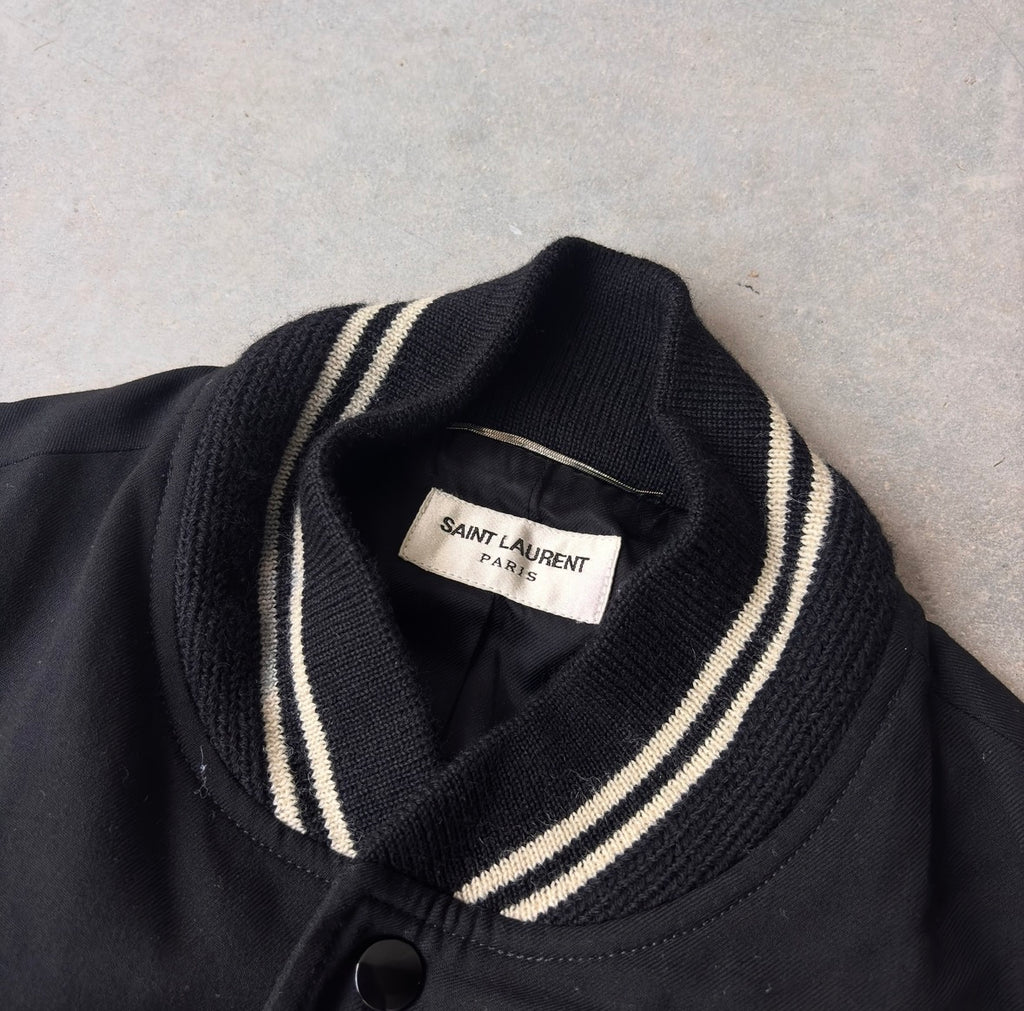 Saint Laurent Paris Black Teddy Jacket