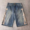 Kapital Indigo Denim Bone Shorts