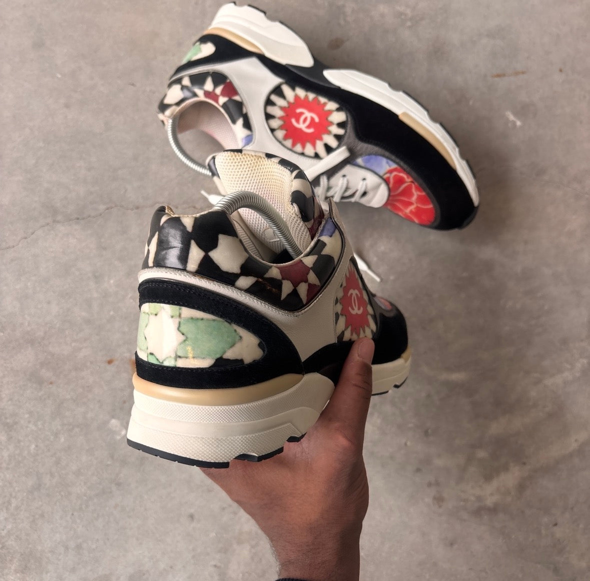 Chanel FW15 Floral CC Trainers