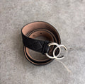 Chanel Quilted Double CC Leather Belt