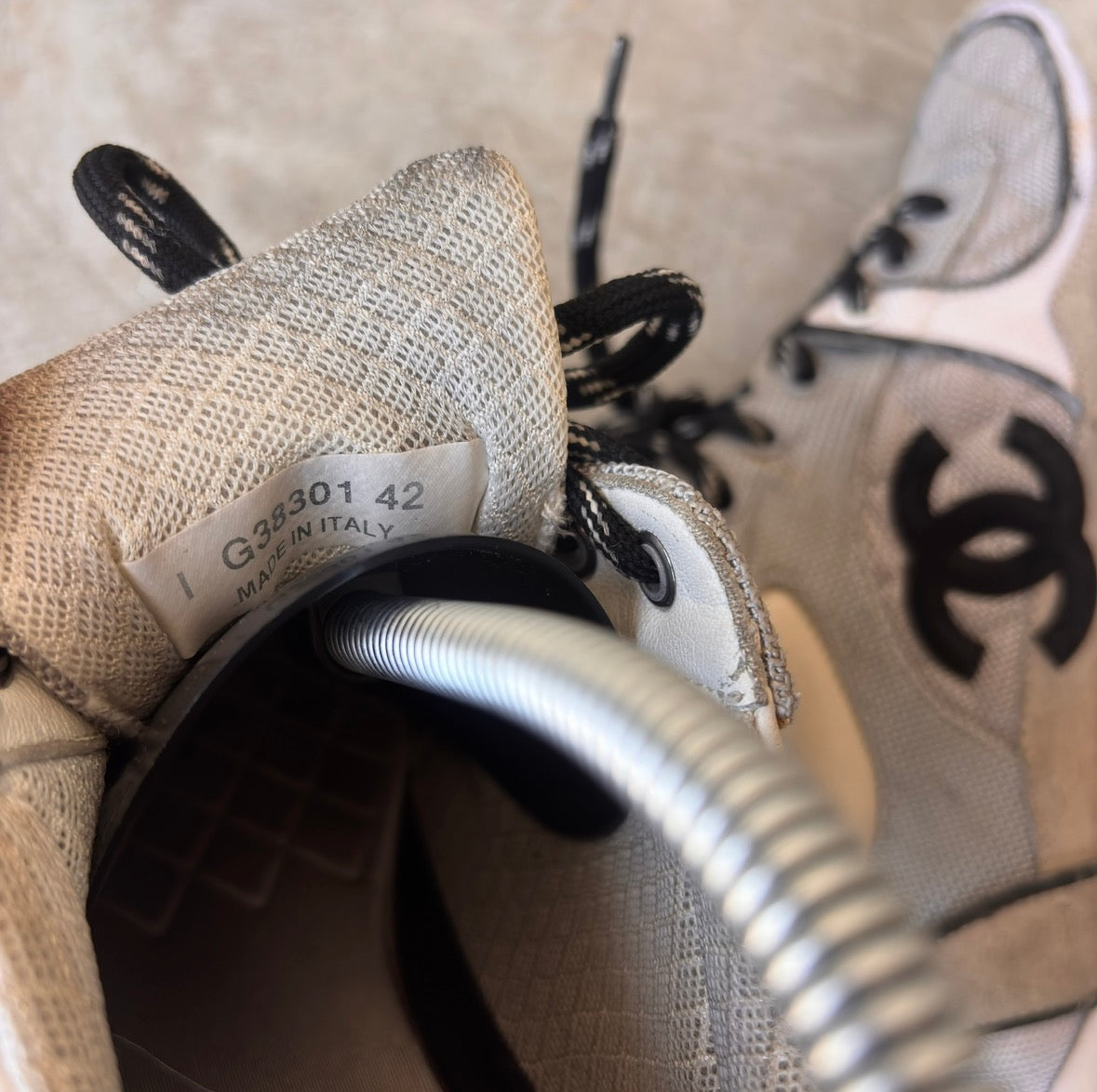 Chanel Quilted Double CC Sneakers