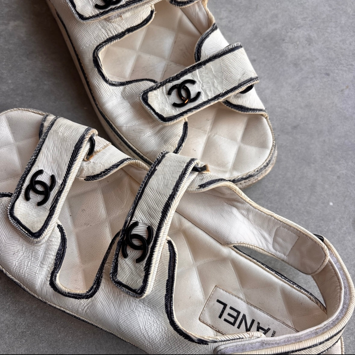 Chanel SS22 CC Dad Sandals