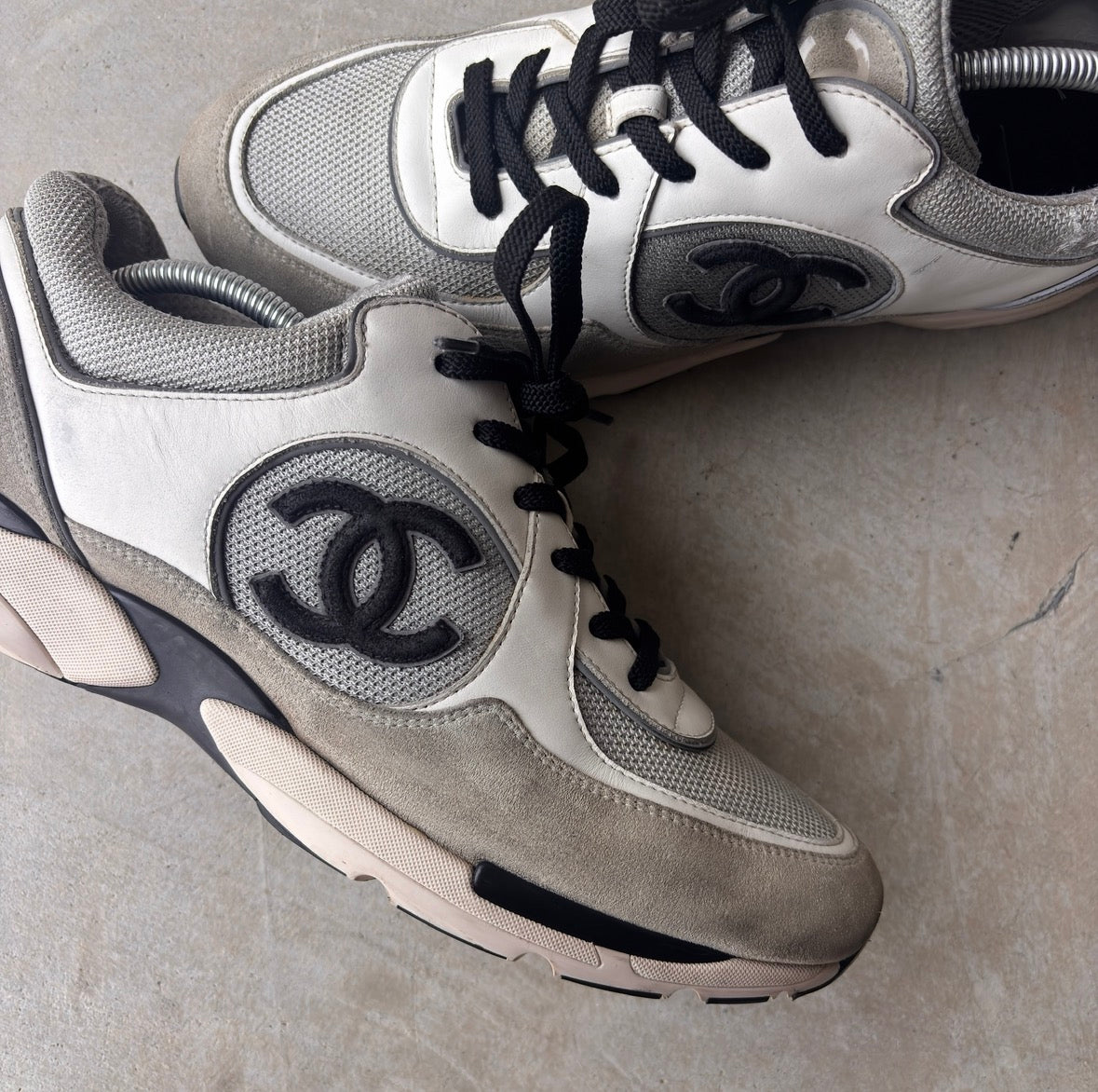 Chanel FW22 Grey CC Trainers