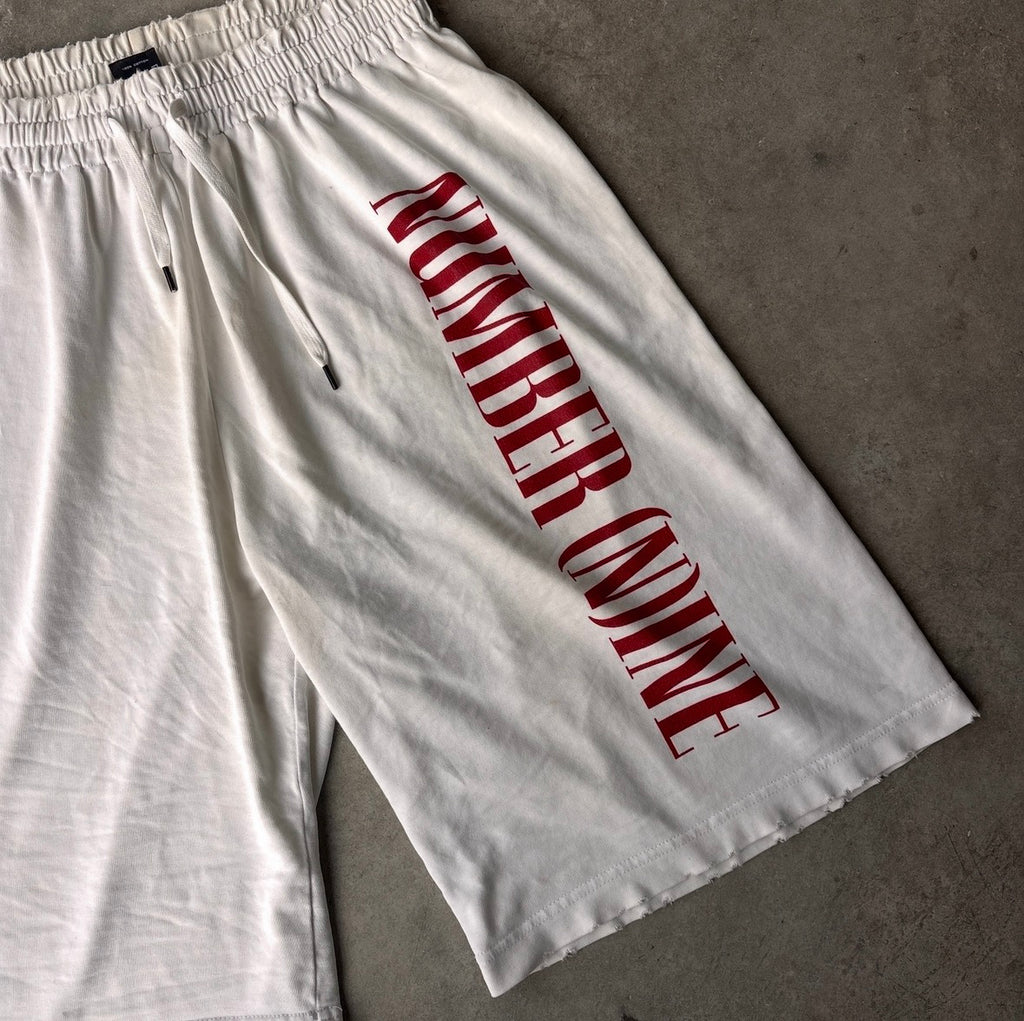 Number (N)ine SS05 “Welcome To The Shadow” Runway Spellout Shorts