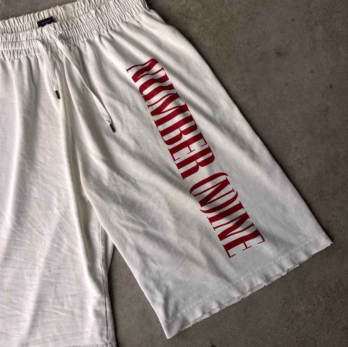 Number (N)ine SS05 “Welcome To The Shadow” Runway Spellout Shorts
