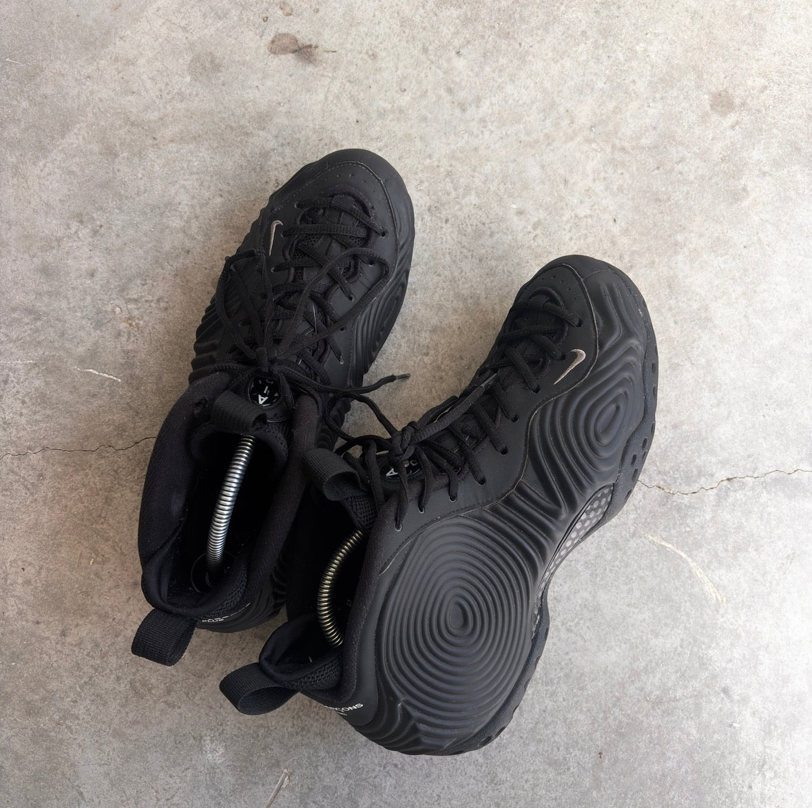 Comme Des Garçons X Nike Air Foamposite Black
